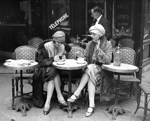 ladies with coffee