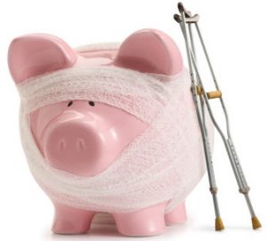 health insurance crutches pig