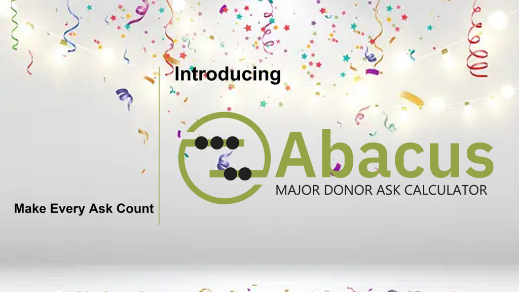 Introducing Abacus Major Donor Ask Calculator